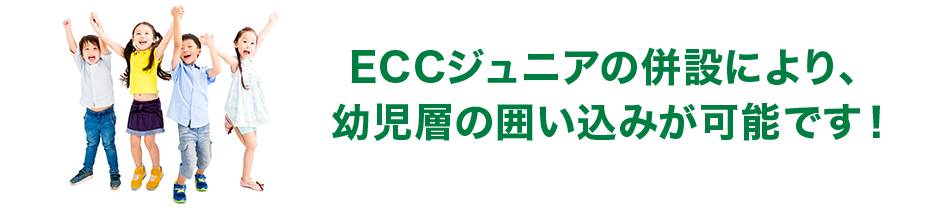 ECCジュニアの併設により